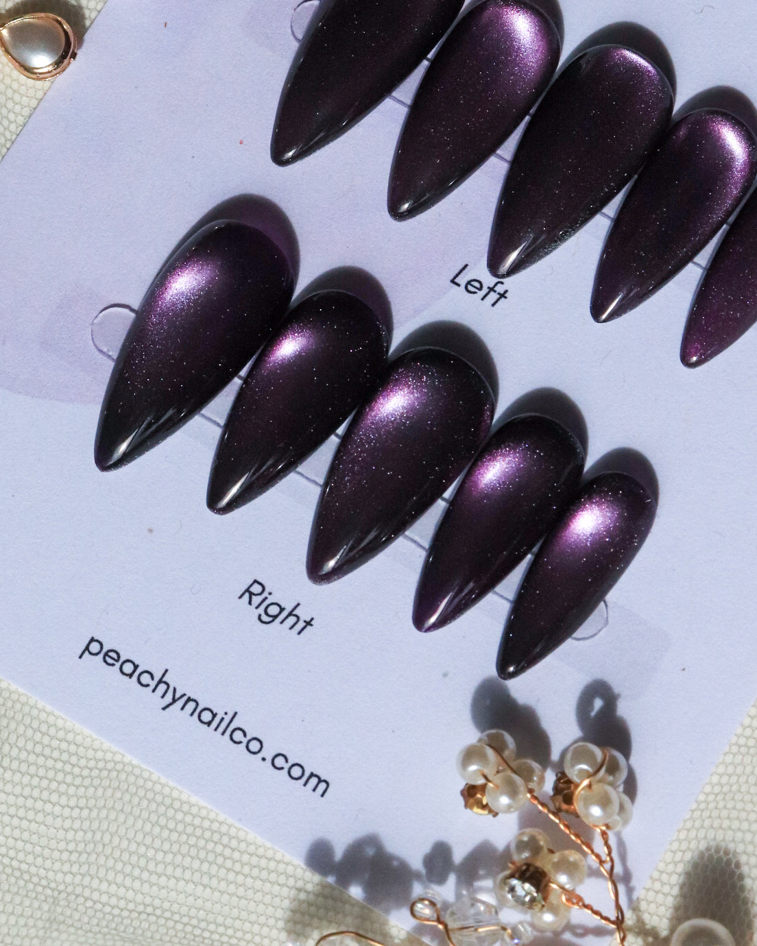 Amethyst Cat Eye Light Chasing