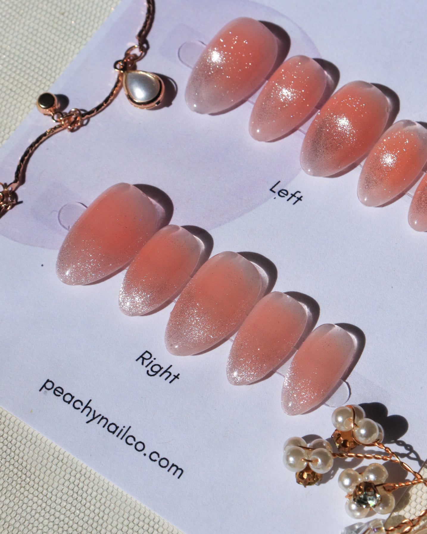 Peach Blush Cat Eye French