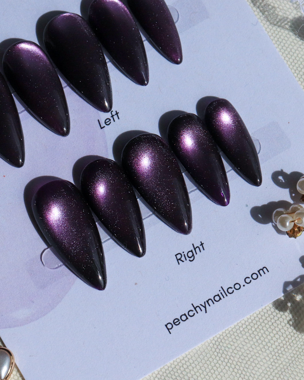 Amethyst Cat Eye Light Chasing