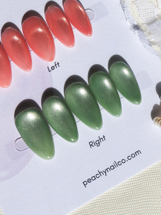 Sage Cat Eye Light Chasing — Extra Short