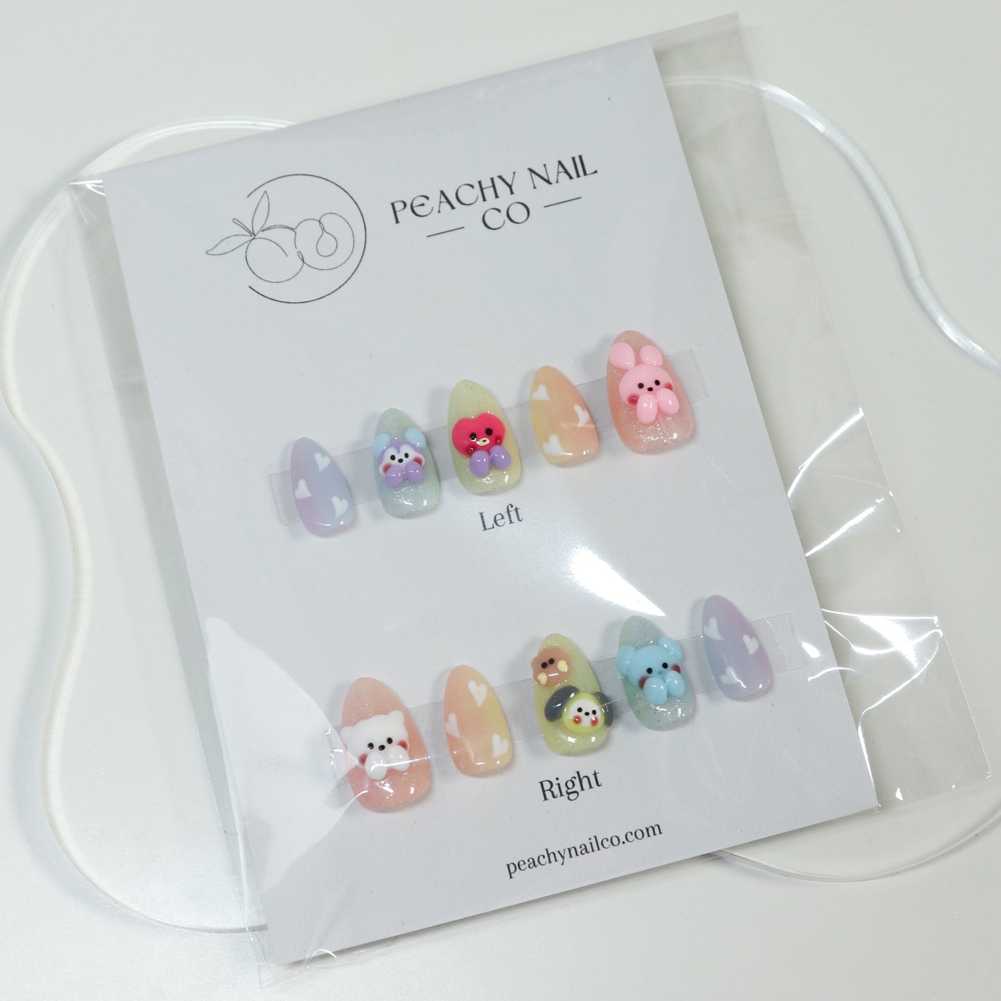 Pastel Rainbow Cuties — Extra Short