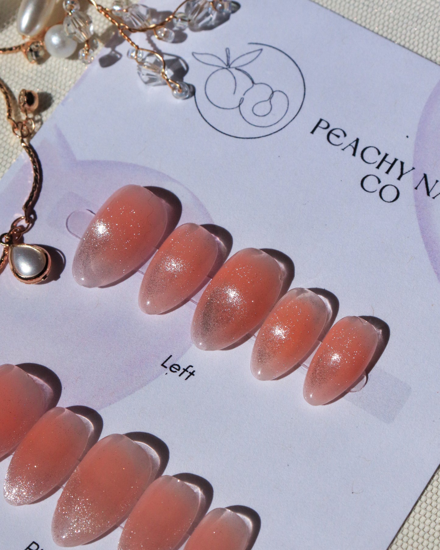Peach Blush Cat Eye Light Chasing