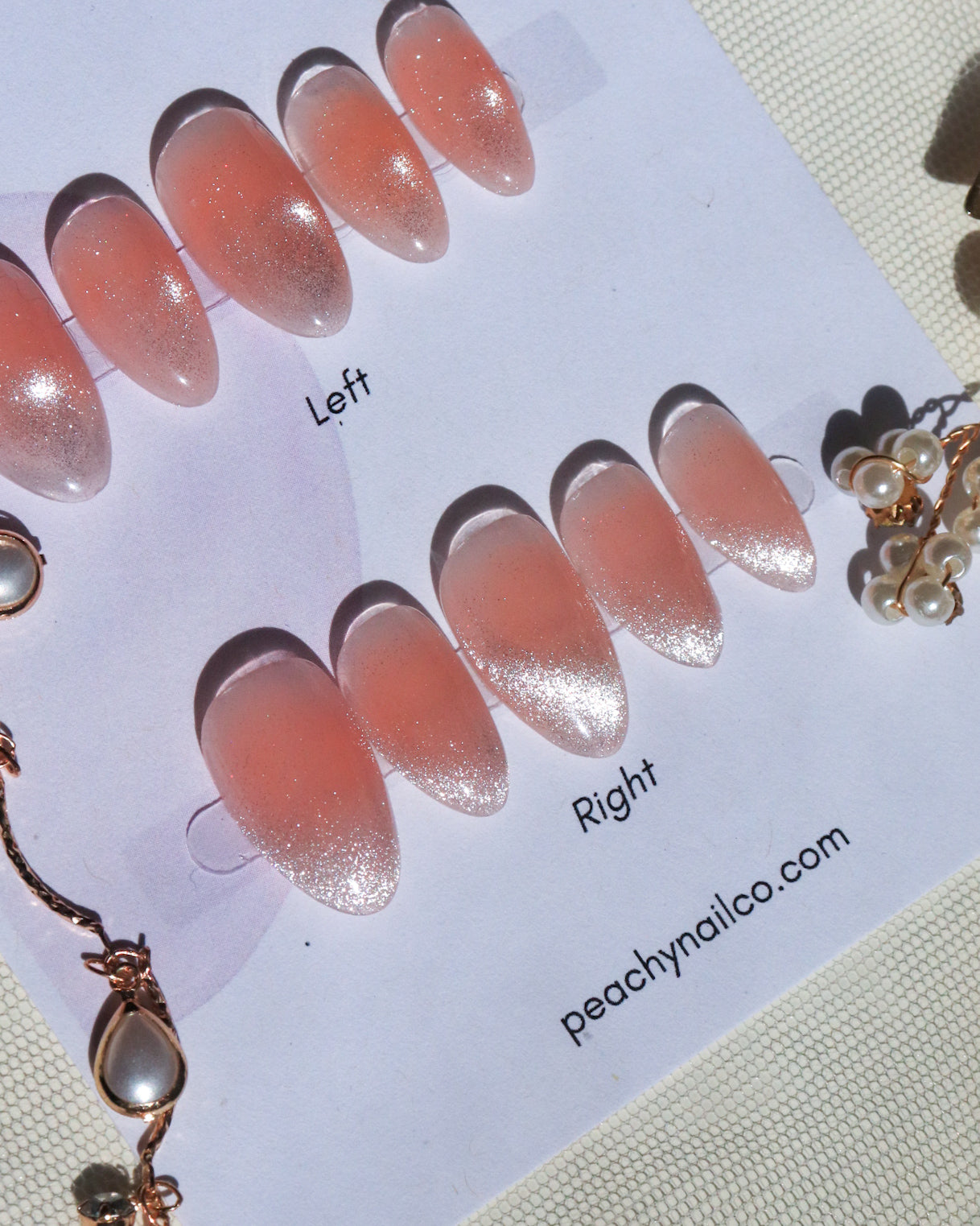 Peach Blush Cat Eye French