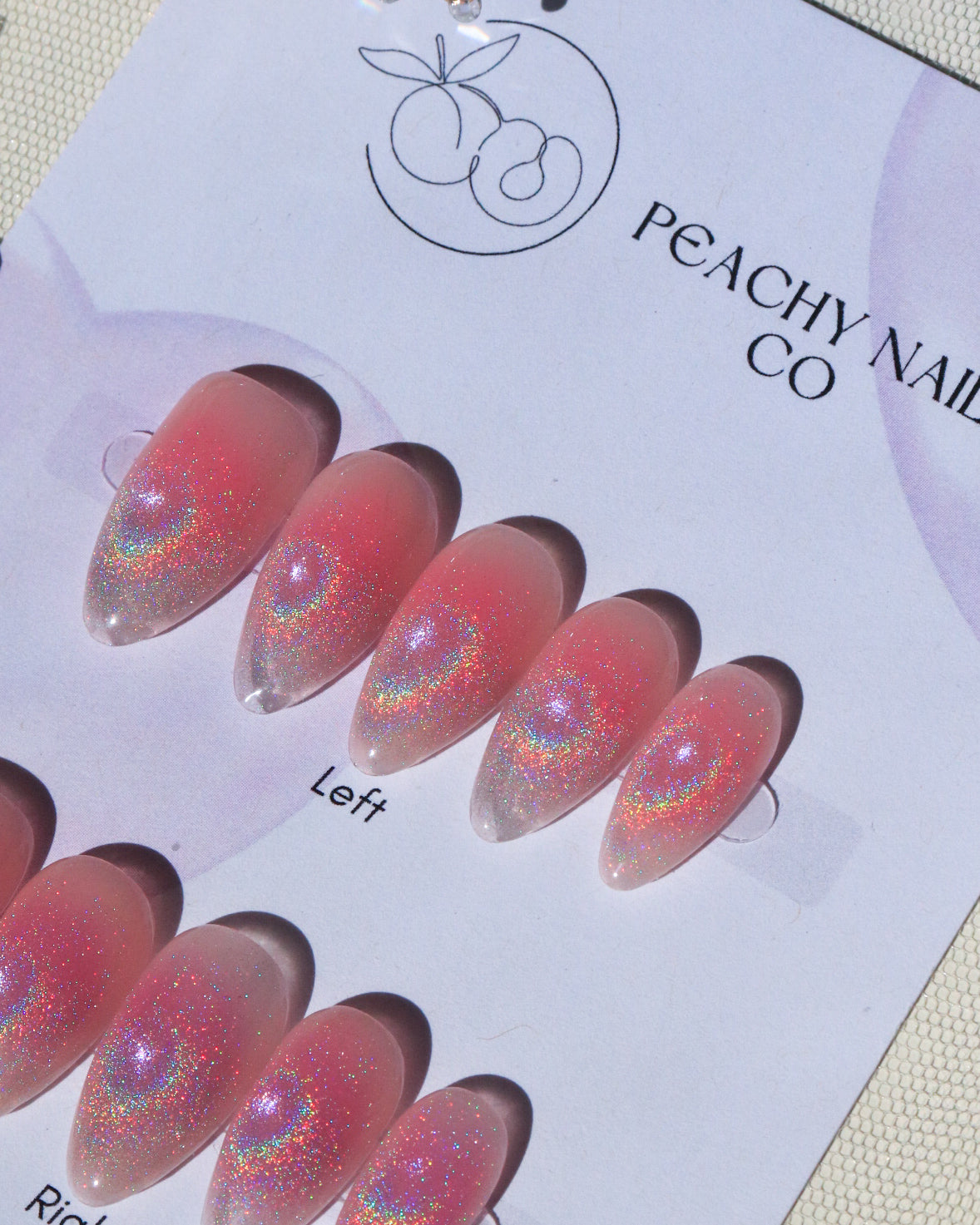 Blush Cat Eye Rainbow — Extra Short