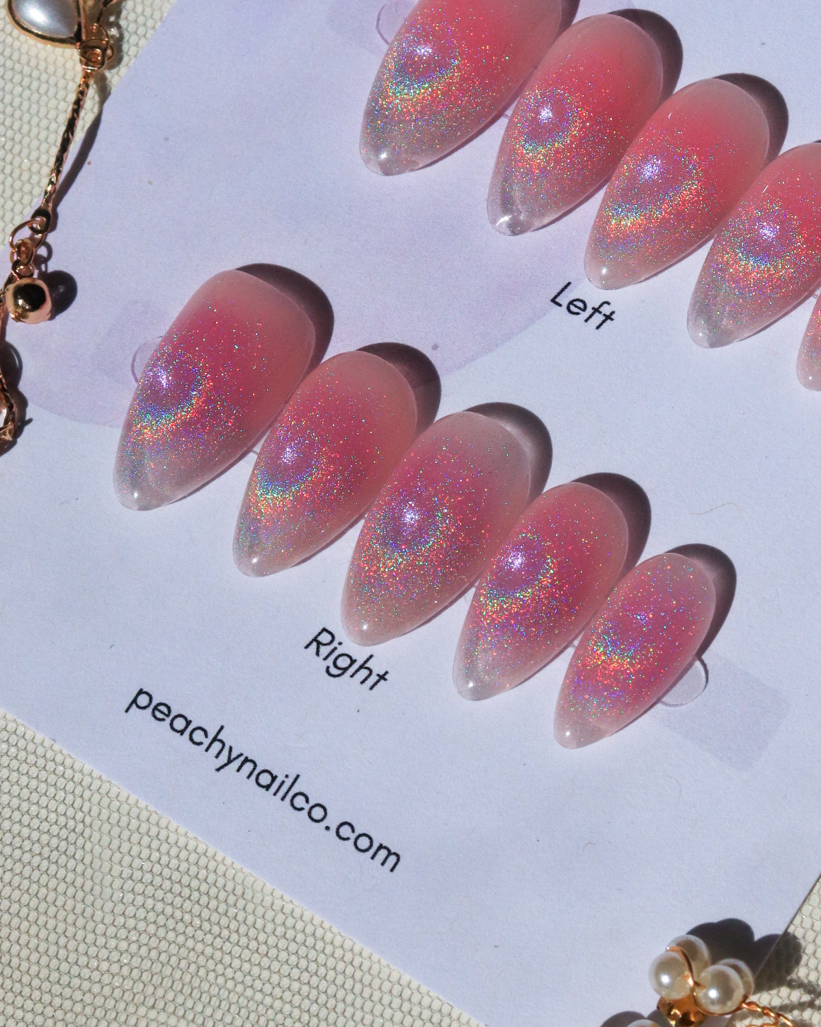 Hot Pink Blush Cat Eye Rainbow